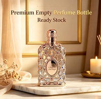 Flacon de parfum de luxe de style arabe avec logo personnalisé et boîte cadeau, cadre en zinc métallique de haute qualité pour les soins personnels