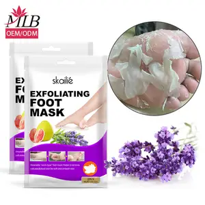 Foot Callus Remover Restore Skin Color Painless Exfoliation Spa Peel Exfoliating Vegan Lavender Foot Care Peeling Mask For Feet