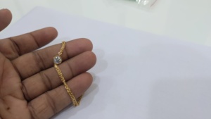 Pulsera de tenis de diamante cultivado en laboratorio de corte redondo de 0,80 quilates en tipos de cadena de oro blanco sólido/amarillo/rosa - Product Image 5