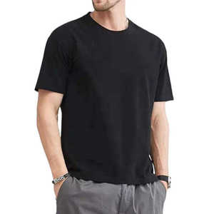 T-shirts pour hommes de haute qualité, col rond surdimensionné, t-shirt de qualité supérieure, doux et ample, en vente - Product Image 4