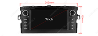 MEKEDE Car-play Auto Multimédia GPS Navigation WiFi BT FM pour Toyota Auris E150 Corolla 2006-2012 Prise en charge de la caméra arrière