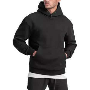 Vente en gros Nouveau design Pull à manches longues pour homme Double couche à capuche OEM Votre propre logo de marque Multicolore 100% coton Hiver - Product Image 1
