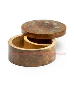 Wood Carved and White Washed Jewelry Box for Living Room Decor - Product Image 1