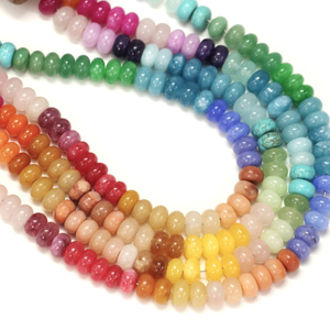 ลูกปัดควอตซ์หลากสีสวยงาม รูปทรงกลมเรียบ ขนาด 15 นิ้ว 7-8 มม. ลูกปัดพลอยควอตซ์ผสมเรียบ คุณภาพ AAA - Product Image 4