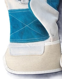 Gants de sécurité pour le travail industriel Doublure en coton en cuir fendu à double paume Respirant Lisse Flexible Durable pour le soudage - Product Image 5