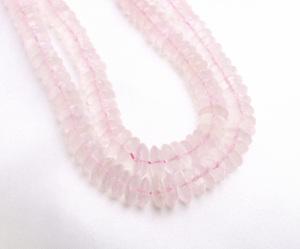 Cuentas de Cuarzo Rosa Facetadas Redondas de 7-11 mm, Piedras Preciosas Naturales para la Elaboración de Joyería Fina - Product Image 2