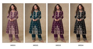 ชุดซาลวาร์จากนักออกแบบขายดีเครื่องแต่งกายประจำชาติอินเดียสำหรับงานเลี้ยงสังสรรค์ในครอบครัวหรืองานเลี้ยง - Product Image 5