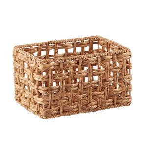 <b>Basket</b> made of loosely woven <b>square</b> water hyacinth Handmade Storage <b>Basket</b> Wholesale eco-friendly Made in Vietnam - Product Image 1