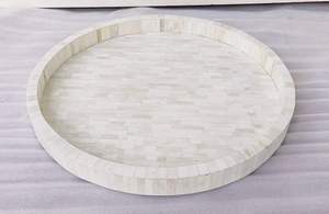 Plateau de service en incrustation d'os fait à la main de haute qualité artisanat HF de meilleure qualité pour une utilisation décorative à la maison de restaurant - Product Image 5