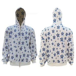 2025 personnalisé pleine fermeture éclair vêtements de sport légers Tech polaire sweats à capuche avec poche sur les manches fermeture éclair à capuche pour unisexe - Product Image 1