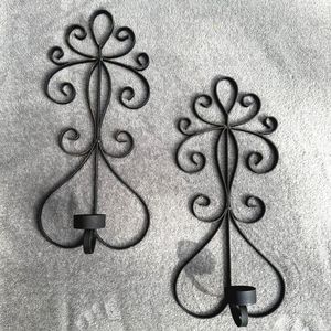 Bougeoir en métal vintage à motifs en spirale, design élégant en fer courbé pour la décoration de la maison et les événements, vente en gros - Product Image 2