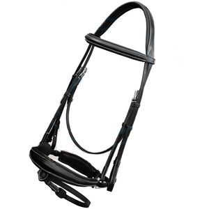 Nouvel équipement d'équitation réglable bride à cheval en cuir de vachette collier de tête équipement de collier de tête accessoires équestres - Product Image 2