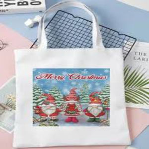 Wholesale Custom Home Fine Wool <b>Knitted</b> Kids Candy Gift Red Letter Christmas tote bag Ind - Product Image 5