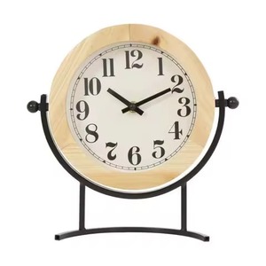 New Arrival Wooden <b>Desk</b> Table Clocks With New Design Analog With Simply Design for Living Room Bedroom - Product Image 1