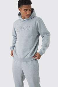 Ropa deportiva de calidad superior Gym Fitness Edición limitada Sudadera con capucha Pantalones de chándal Chándal de ajuste regular con diseño con capucha en relieve - Product Image 5