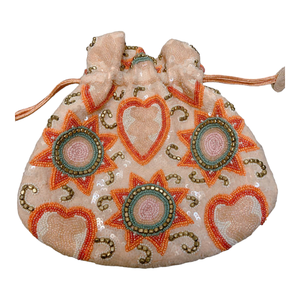 ขายส่งที่ขายดีที่สุดที่สวยงามที่ทําด้วยมือออกแบบแฟชั่น Potli กระเป๋าถือสําหรับผู้หญิงในราคาขายส่งจากอินเดีย - Product Image 1