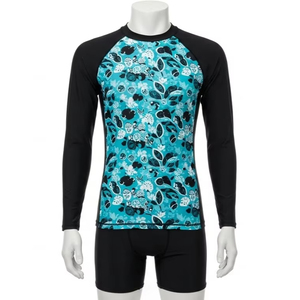 Camiseta de Protección UV para Adultos, de Secado Rápido, de Spandex y Poliéster, para Natación, Playa, Surf, Deportes al Aire Libre - Product Image 1