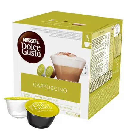 Nescafe Goud Cappuccino Ongezoete Smaak Instant Koffie Tin 1Kg/Nescafe Instant Cappuccino Mokka 8 Zakjes