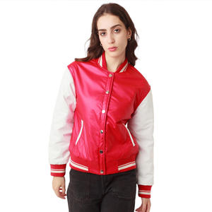 แจ็กเก็ตเลตเตอร์แมนแจ็กเก็ตเบสบอลฤดูหนาวปักลายด้วยผ้ากำมะหยี่ออกแบบได้ตามต้องการ - Product Image 1