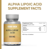 Acide alpha-lipoïque OEM de qualité supérieure 150 gélules Complément alimentaire fulvique à haute teneur en ALA Capsules d'acide alpha-lipoïque naturel