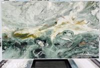 Dalles de marbre vert Dream Green pour revêtements muraux intérieurs de luxe, comptoirs de cuisine et meubles-lavabos de salle de bain