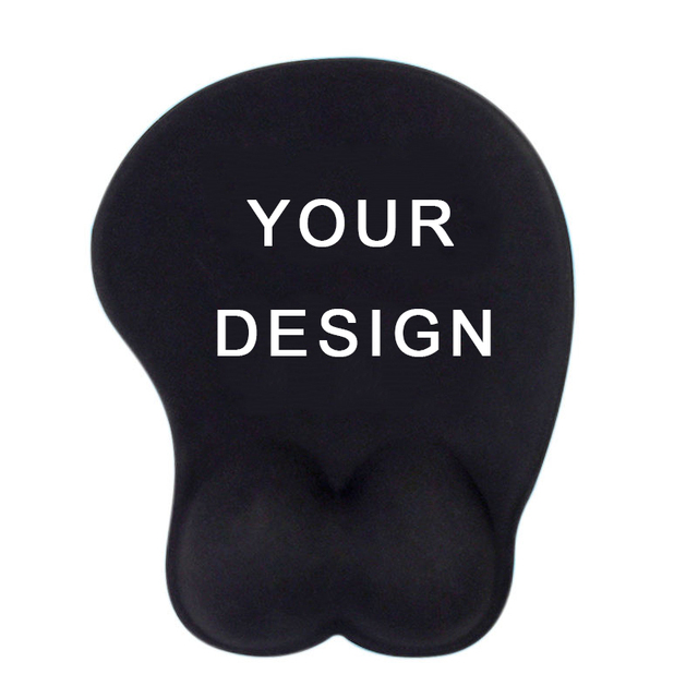 Cartoon Anime Beauty 3D Breast Sexy Mouse Pad Silicone Wrist Red Naughty Girl Mousepad Large Gaming Personality Custom Design