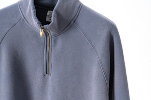 Ensemble de pulls à capuche unisexe Offre Spéciale coton denim lavé avec logo personnalisé, fermeture éclair à capuche surdimensionnée 500gsm, teint uni - Product Image 5