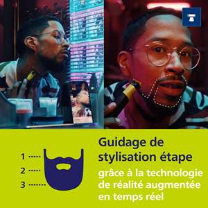 Rasoir électrique réglable pour barbe et corps avec kit de lames en céramique - Product Image 5