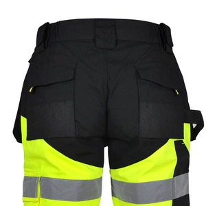 Men's Safety Reflective Workwear Cargo Short Hi Safety Construction Shorts Work Shorts With Reflective <b>Tape</b> Workwear - Product Image 4