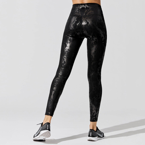 2025 High Quality Womens High Waist Yoga Pants with Custom Logo Solid Gym Leggings Wholesale Fitness Activewear - Product Image 5