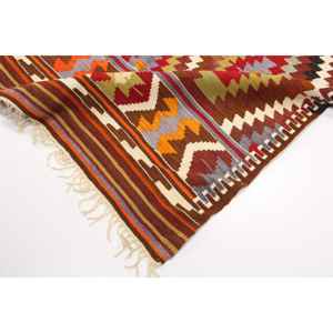 พรมวินเทจขนาดใหญ่ 5.3x8.7 ฟุต พรมตุรกี พรมขนแกะเปอร์เซียสีแดง - Product Image 5