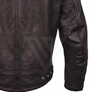 Veste en cuir PU élégante pour hommes moto motard coupe ajustée col montant automne printemps vêtements d'extérieur vintage mode design italien - Product Image 5