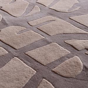 Alfombra Premium de Lana de Nueva Zelanda, Diseño Abstracto Marrón, Alta Densidad, Hecha a Mano, Antideslizante/Antimanchas, Apta para Mascotas - Product Image 3