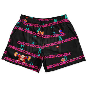 Gran oferta de pantalones cortos dobles de malla de poliéster para hombre, pantalones cortos holgados para hombre, pantalones cortos de malla para verano - Product Image 1