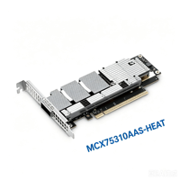 Adaptateur réseau intelligent Mellanox MCX75310AAS-HEAT 200GbE PCIe 5.0 X16 QSFP112 RDMA GPUDirect AI HPC Ethernet NIC externe filaire