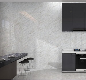 กระเบื้องพอร์ซเลนลายหินอ่อนสีทองเงาขนาดใหญ่ 600x1200 มม. สำหรับปูพื้นลานบ้าน ดีไซน์แบบแผ่นทั้งตัว เหมาะสำหรับวิลล่าและห้างสรรพสินค้า - Product Image 1