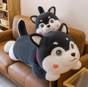 Almohada de peluche Husky en forma de corazón súper Linda - Product Image 2