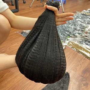 Extensiones de Cabello Humano Vietnamita Liso Rizado para Mujer, Color Negro Natural, Super Doble Trama, MÁS VENDIDO - Product Image 5