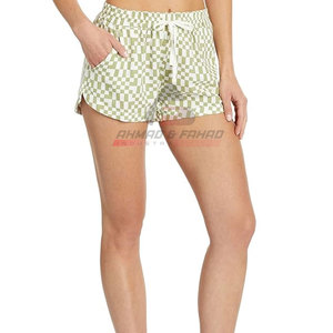 Pantalones cortos de cintura alta para mujer de fabricante profesional 100% algodón transpirable-En venta - Product Image 3
