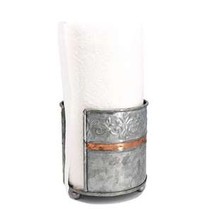 Porte-boîte à mouchoirs en métal galvanisé avec finition antique pour les amateurs de décoration rustique et industrielle à un prix très abordable - Product Image 5