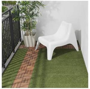 Azulejo de cubierta cuadrada moderna de madera FSC ACACIA 300X300X24MM azulejos al aire libre OEM ODM impermeable mejor precio para exportación bajo MOQ mejor - Product Image 4