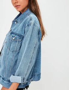 Chaqueta Vaquera para Mujer, Tejida, Antiarrugas, Transpirable, Cómoda, de Manga Larga, Resistente al Viento, Personalizable, de Alta Calidad, Gran Venta - Product Image 3