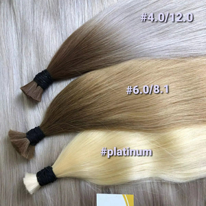 Venta de fábrica de cabello humano Remy 100% Indian Temple Blonde #60 Precio al por mayor Envío gratis para pedidos 100kg Oferta por tiempo limitado - Product Image 5