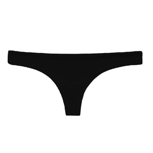 Custom Made 100% Algodón Color Negro Low Rise Ladies Hot Tanga Mejor precio Bangladesh - Product Image 1