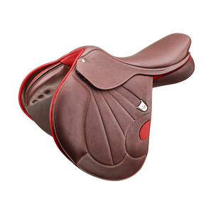 Selle de dressage de qualité supérieure siège souple confortable selle de cheval de saut anglais en cuir véritable pour l'équitation - Product Image 1