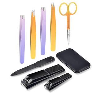 ชุดแหนบคิ้ว8ชิ้นชุดเครื่องมือเครื่องมือแต่งหน้ากำจัดขน - Product Image 1