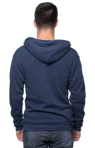 Mens Tri-Blend Raglan Hoodie HeavyBlend Full <b>Zip</b> <b>Hooded</b> Sweatshirt - Product Image 6
