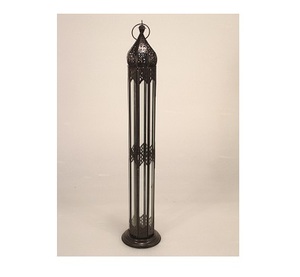 <b>Candle</b> Lantern <b>Large</b> Wedding Decorative Black Metal Lantern - Product Image 6