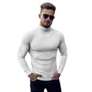 Pull à col roulé pour homme Automne Printemps Doux Chaud Pull léger à la mode élégant tendance Pulls pour hommes - Product Image 4