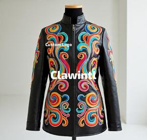 Proveedor de chaquetas de cuero de diseñador de moda, fabricante de chaquetas de cuero personalizadas para marcas de moda de EE. UU. - Product Image 2